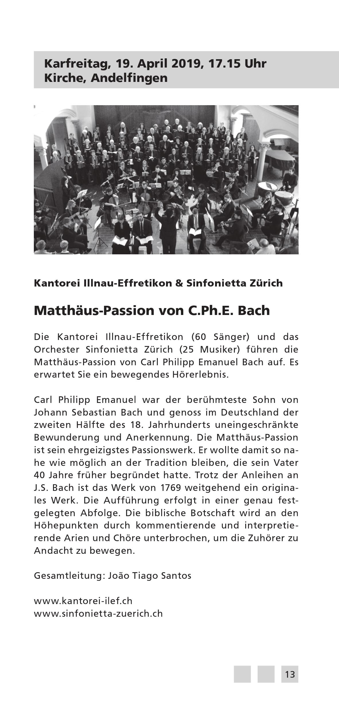 KV18 Matthäus Passion