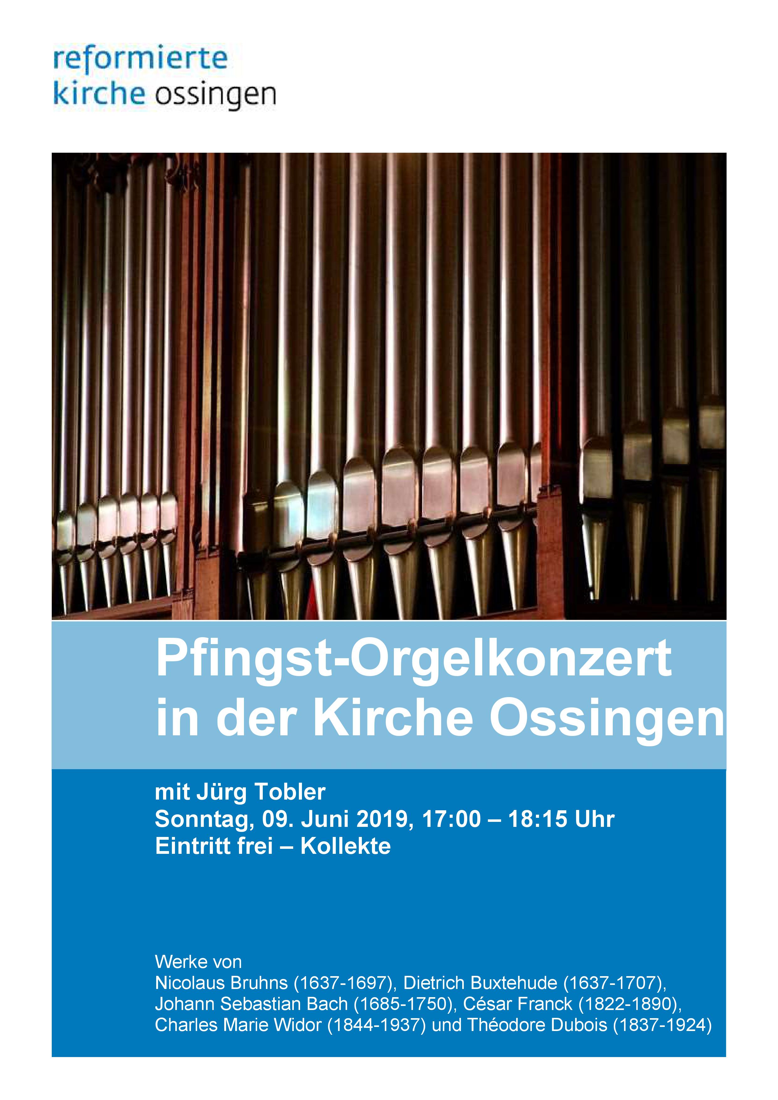 2019 Orgelkonzert flyer