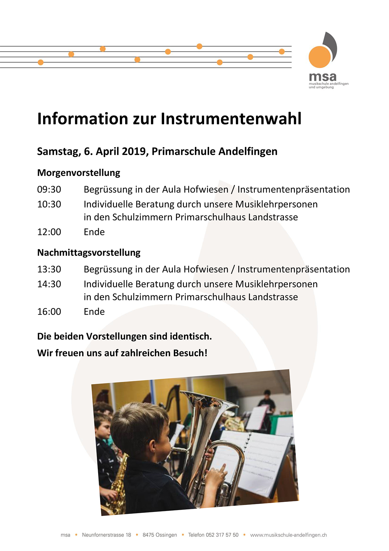 Flyer Bild 6 April