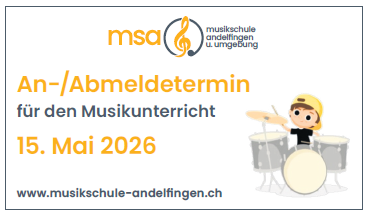 An- und Abmeldetermin Musikunterricht